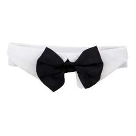 Black Satin Bowtie  Collar (size: X-Large)